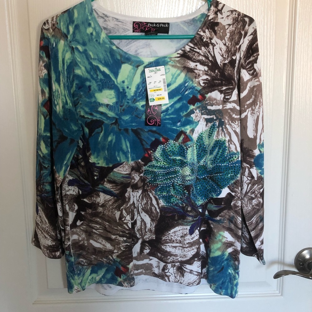 Peck and Peck floral top